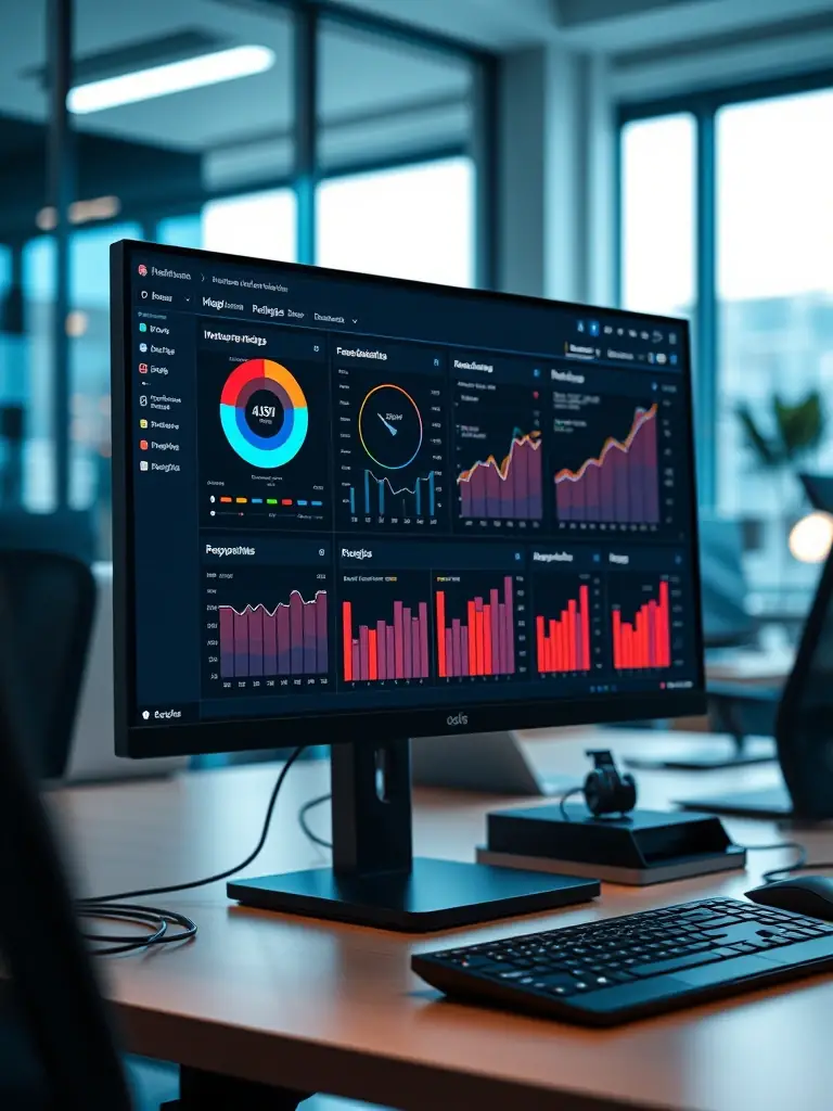 An AI agent interface displaying real-time media analysis and reporting, highlighting its ability to automate tasks and provide instant insights for corporate clients.