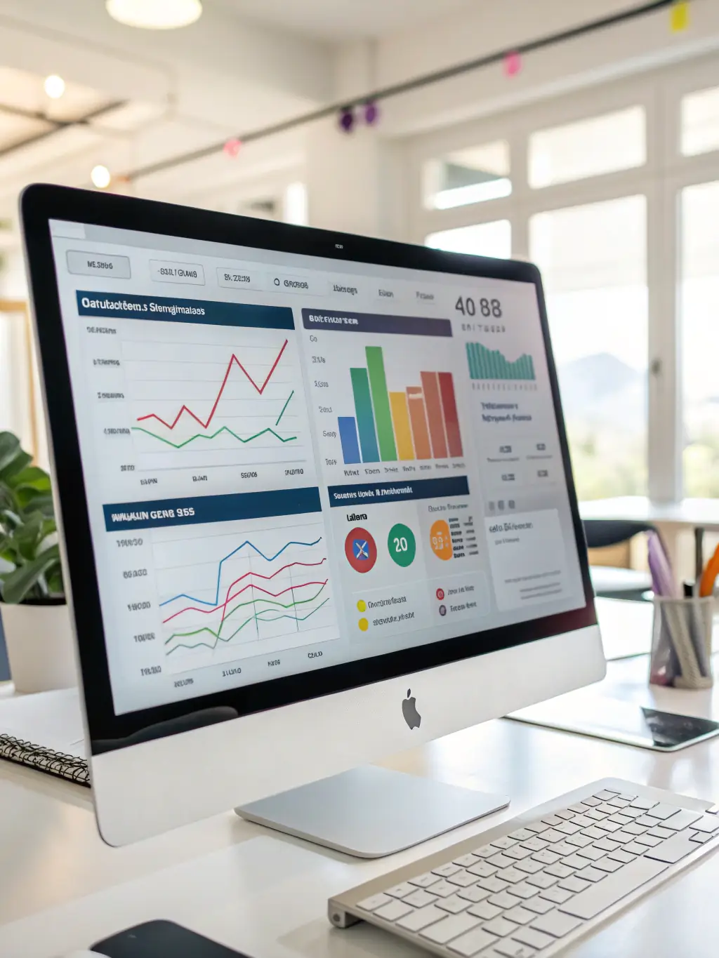 A dashboard displaying comprehensive media data analytics, highlighting GM Data Processing's expertise in collecting and analyzing global media data.