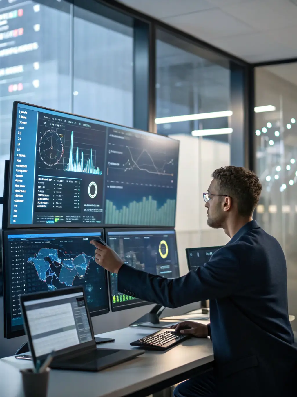 An AI agent interface displaying real-time data analysis and insights, illustrating GM Data Processing's AI agent development capabilities for corporate needs.